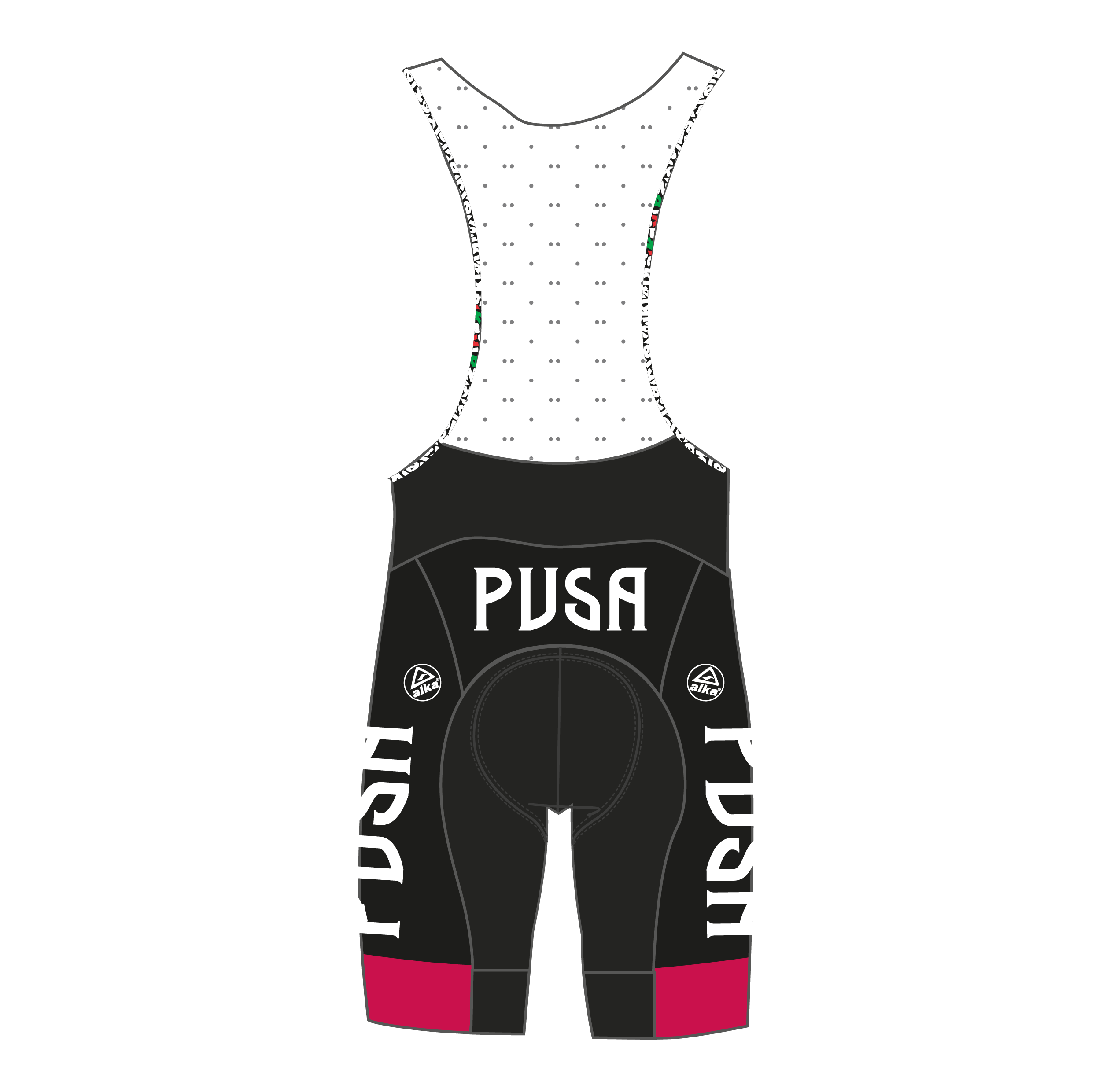 SALOPETTE UFFICIALE CICLISMO PUSA   --DONNA--